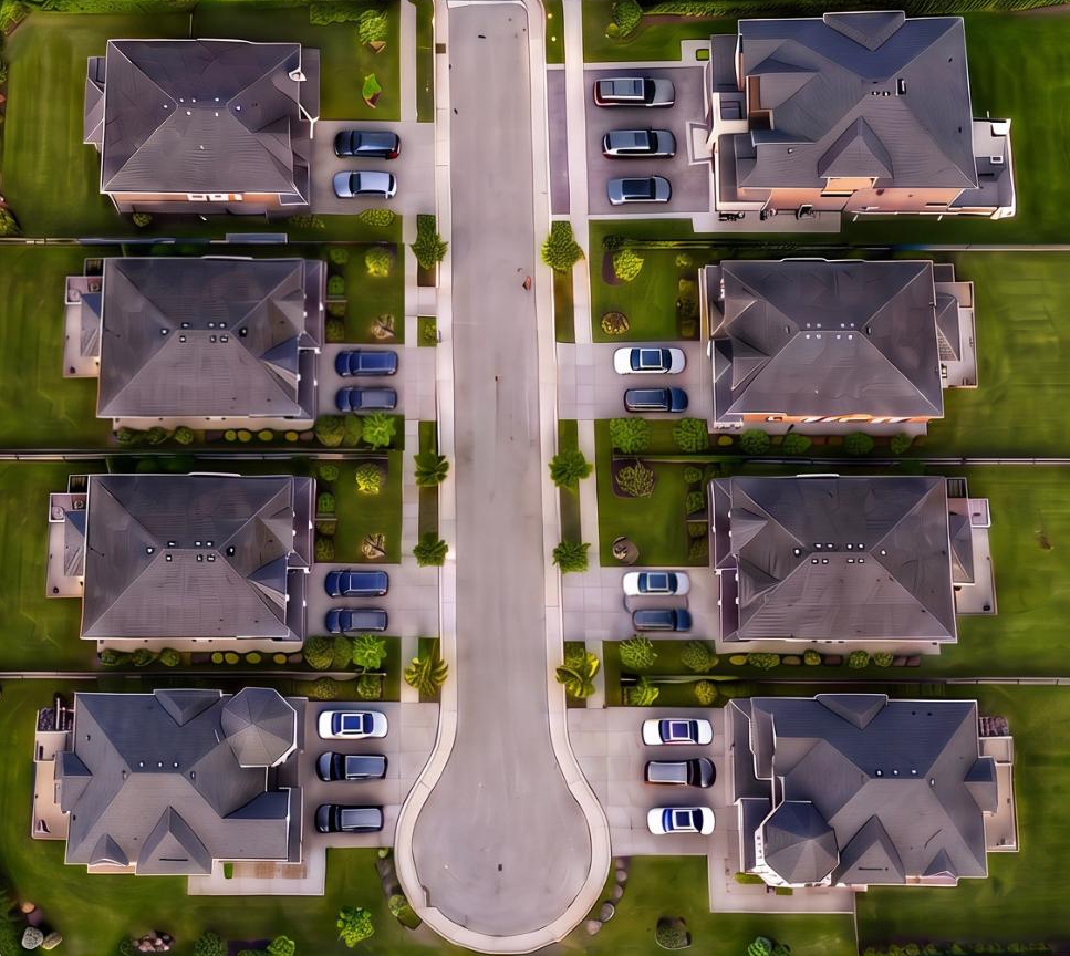 Illustrative conceptual severance plan showing ten proposed lots